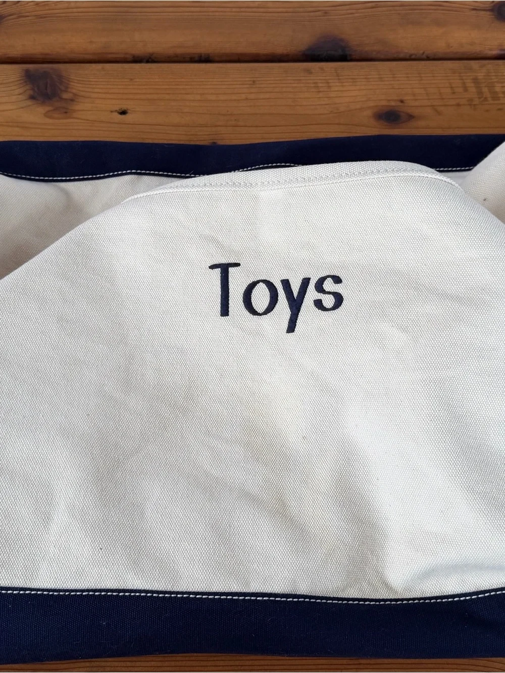 Land’s End Large Canvas Toy Bin / Storage Organizer - 21” x 16” x 14”